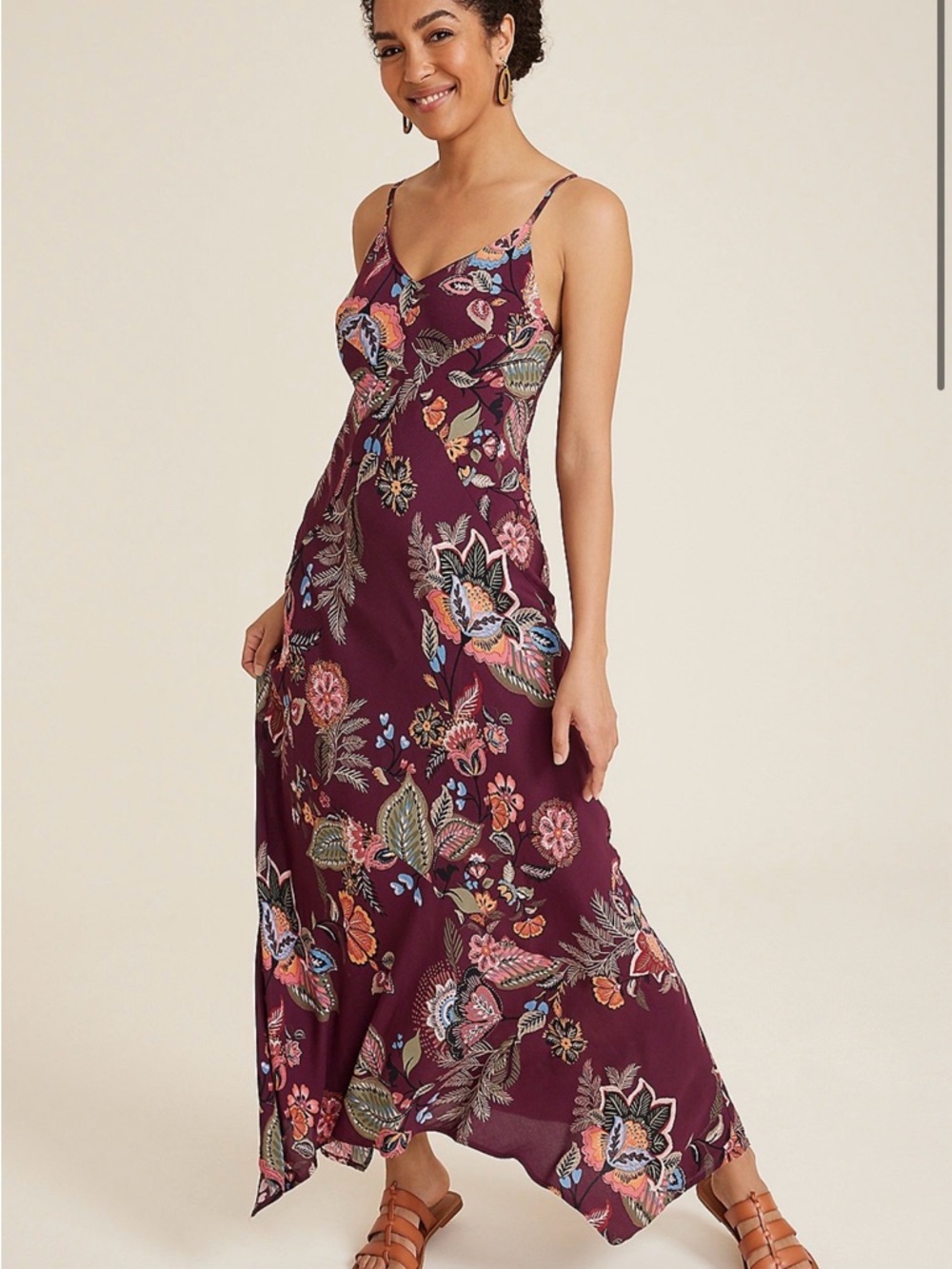 NWT Maurice’s Bare Floral Slip Maxi Dress